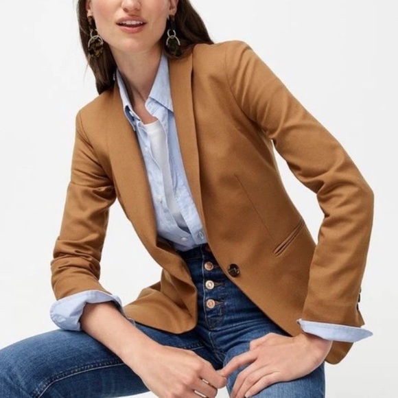 J. Crew Parke Blazer Tan Brown - Picture 1 of 13